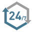 24 часов<br>достъп